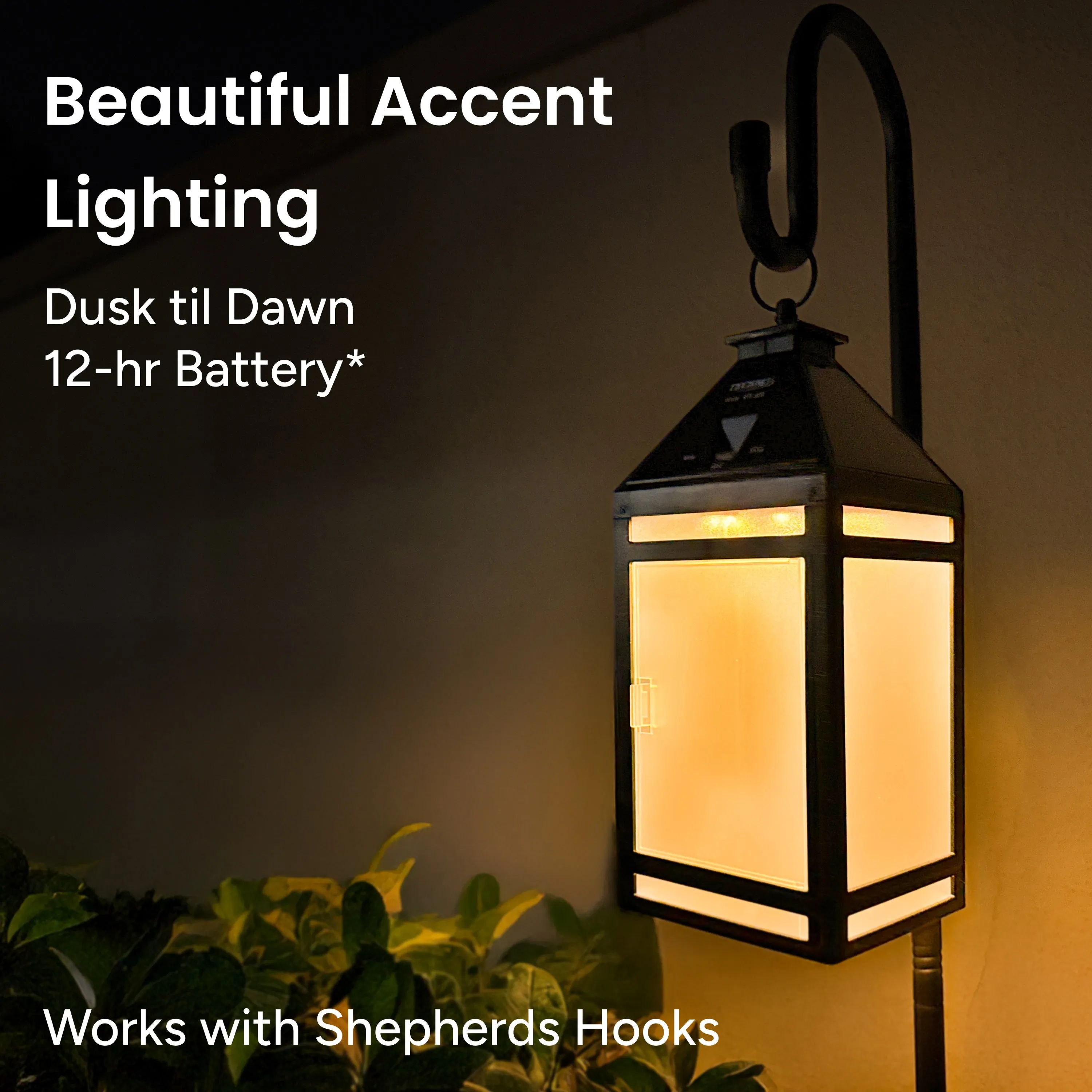Solar Portable Hanging Lantern (Frosted Panel)
