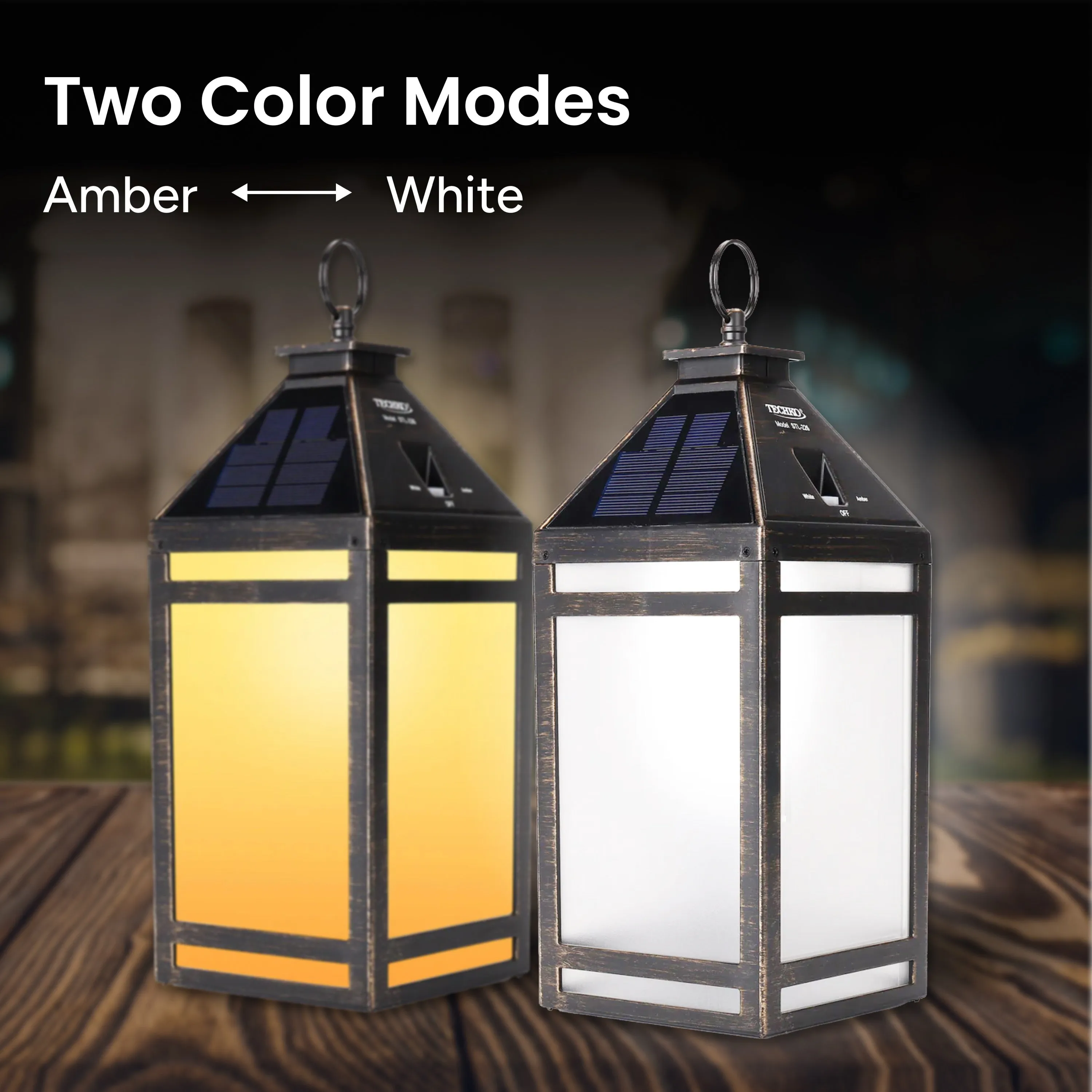 Solar Portable Hanging Lantern (Frosted Panel)