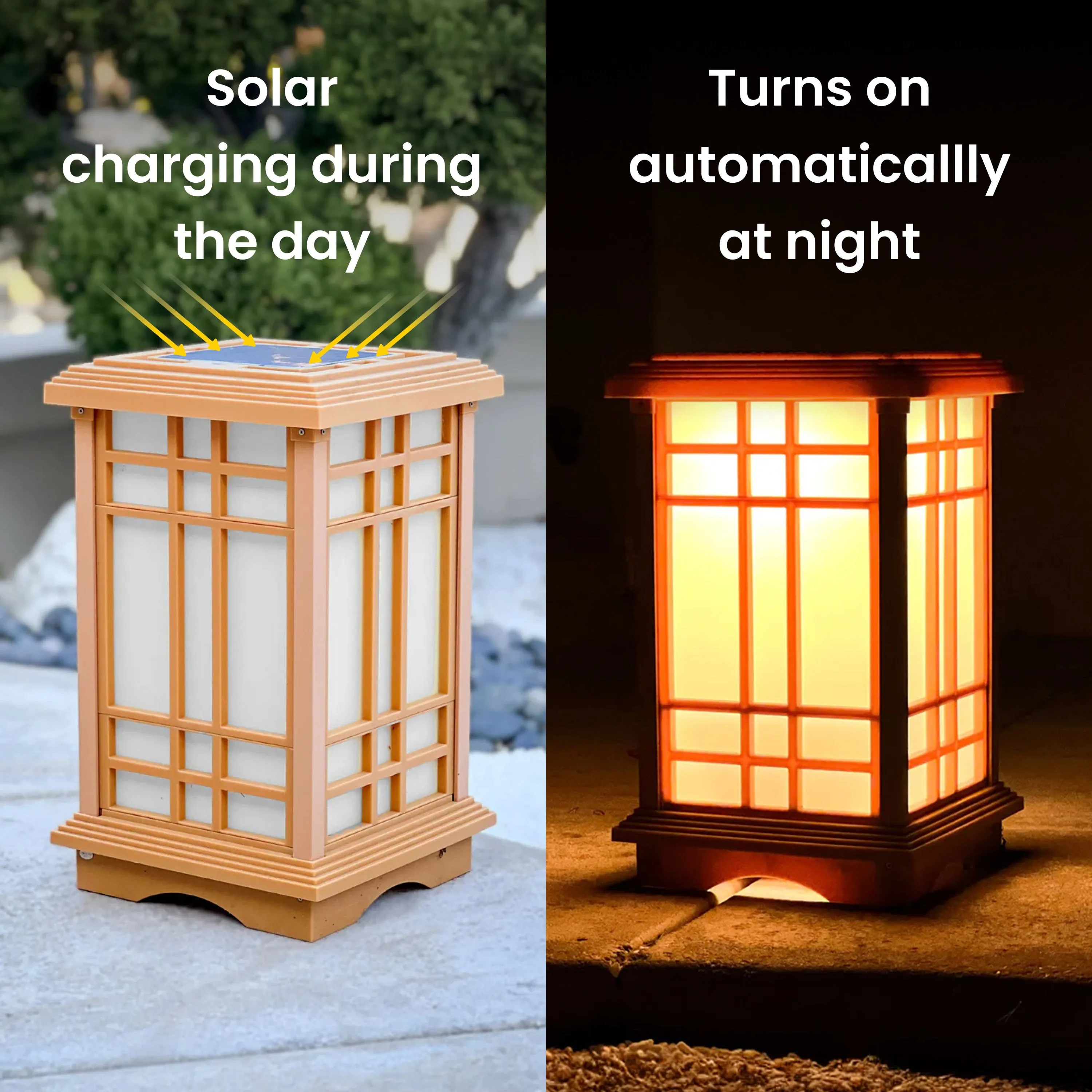 Solar-Powered Japanese Garden Lights: Beautiful Outdoor Lighting for Zen Gardens (Small)