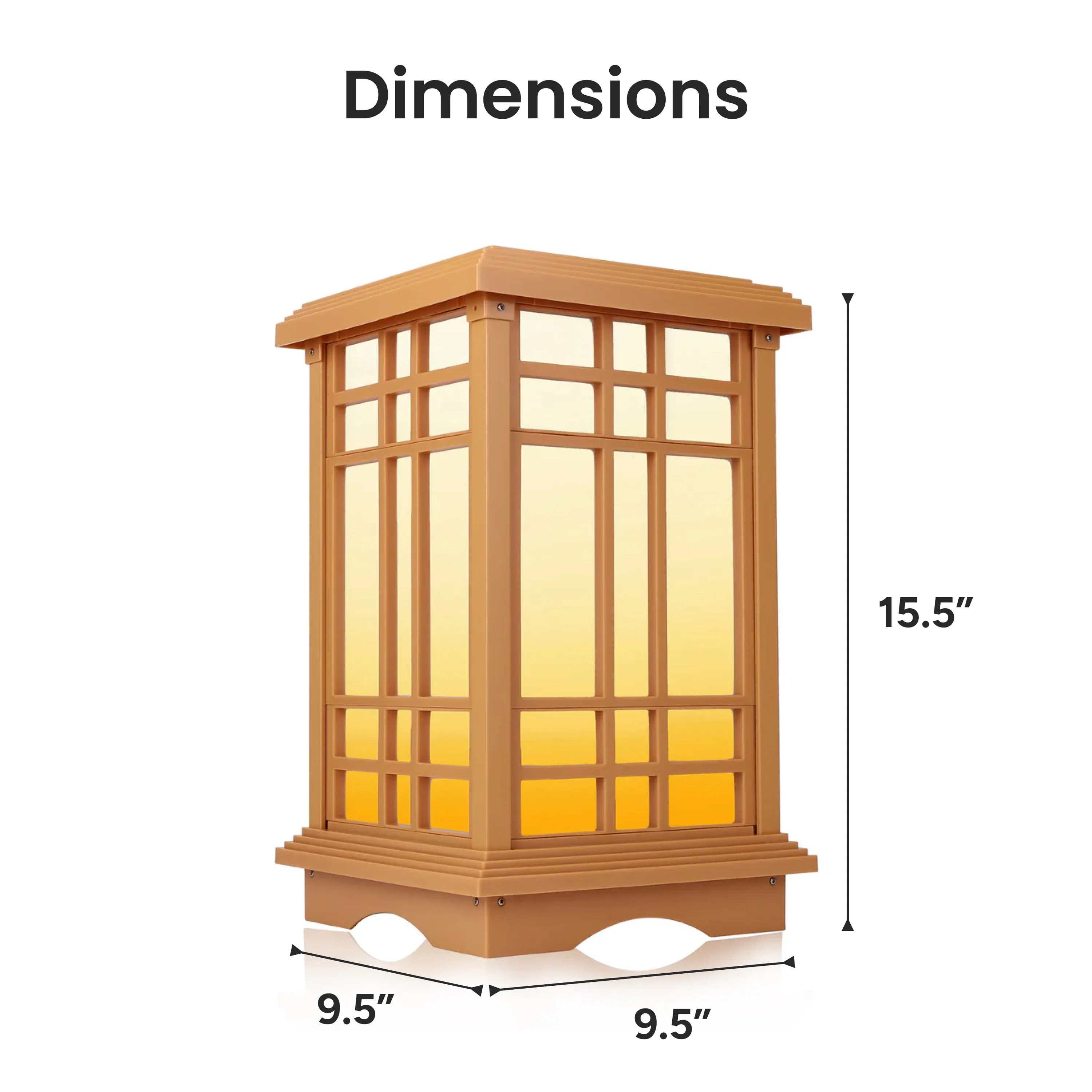 Solar-Powered Japanese Garden Lights: Beautiful Outdoor Lighting for Zen Gardens (Small)