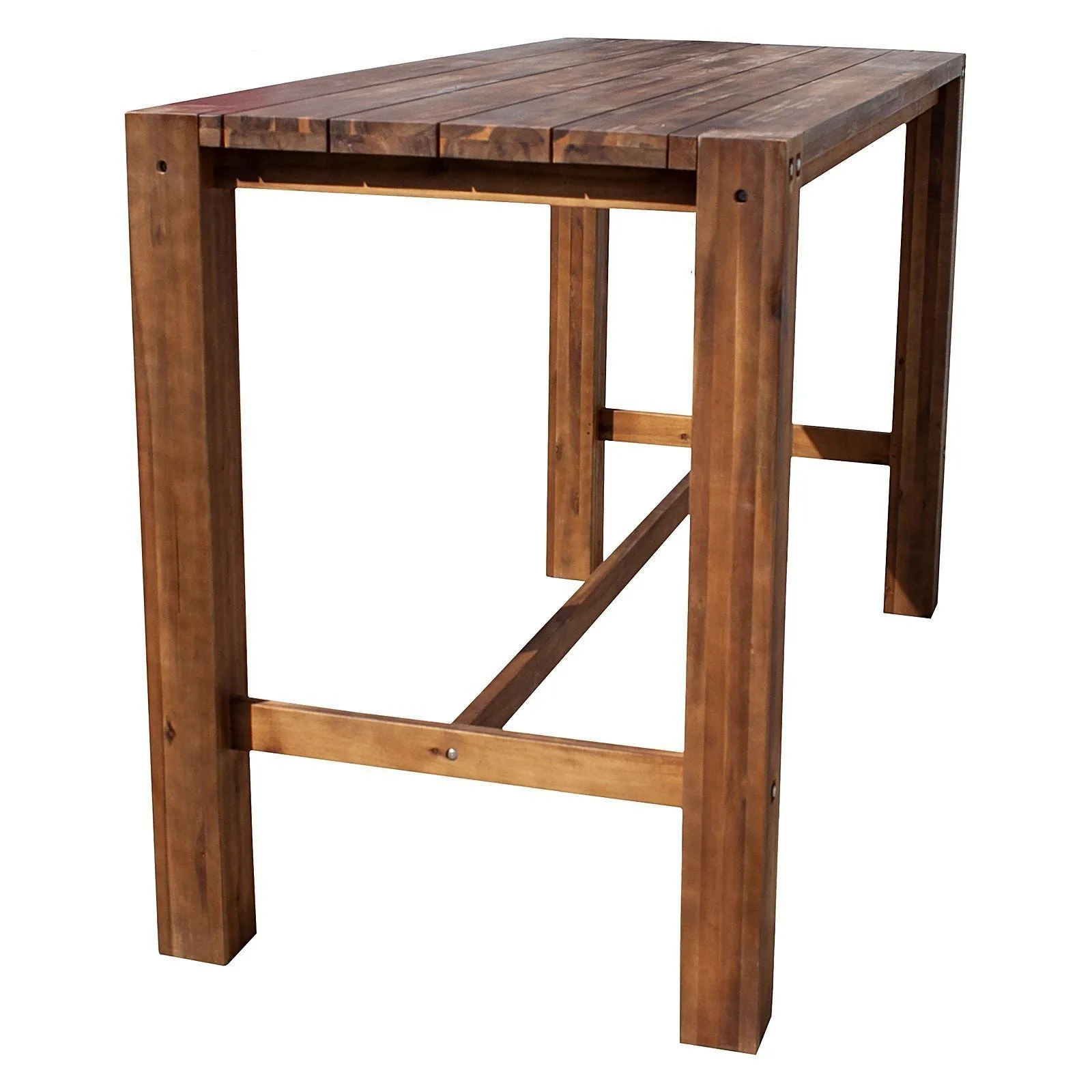 Sturdy Outdoor Bar Table Natural