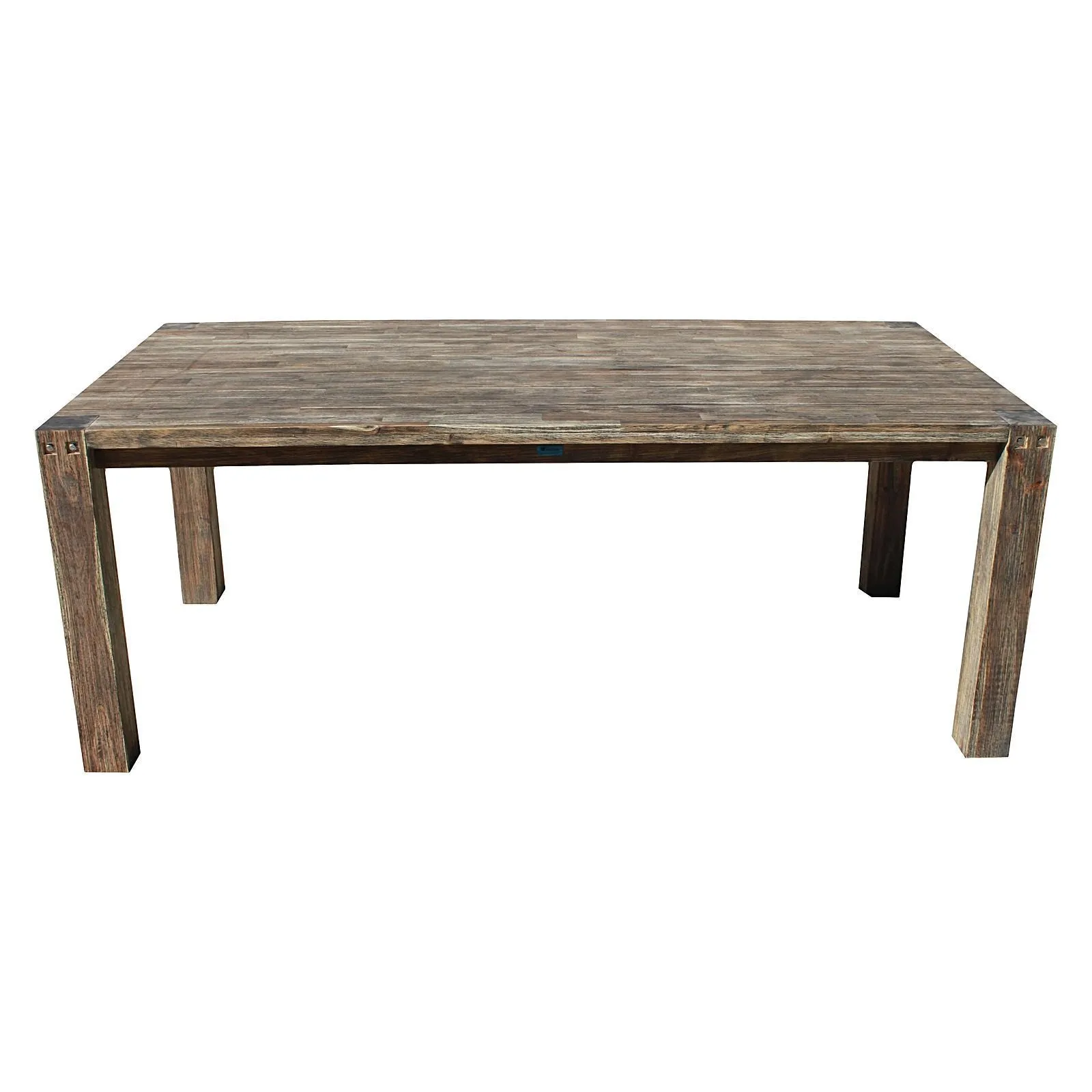 Sturdy Outdoor Dining Table, Brush Black