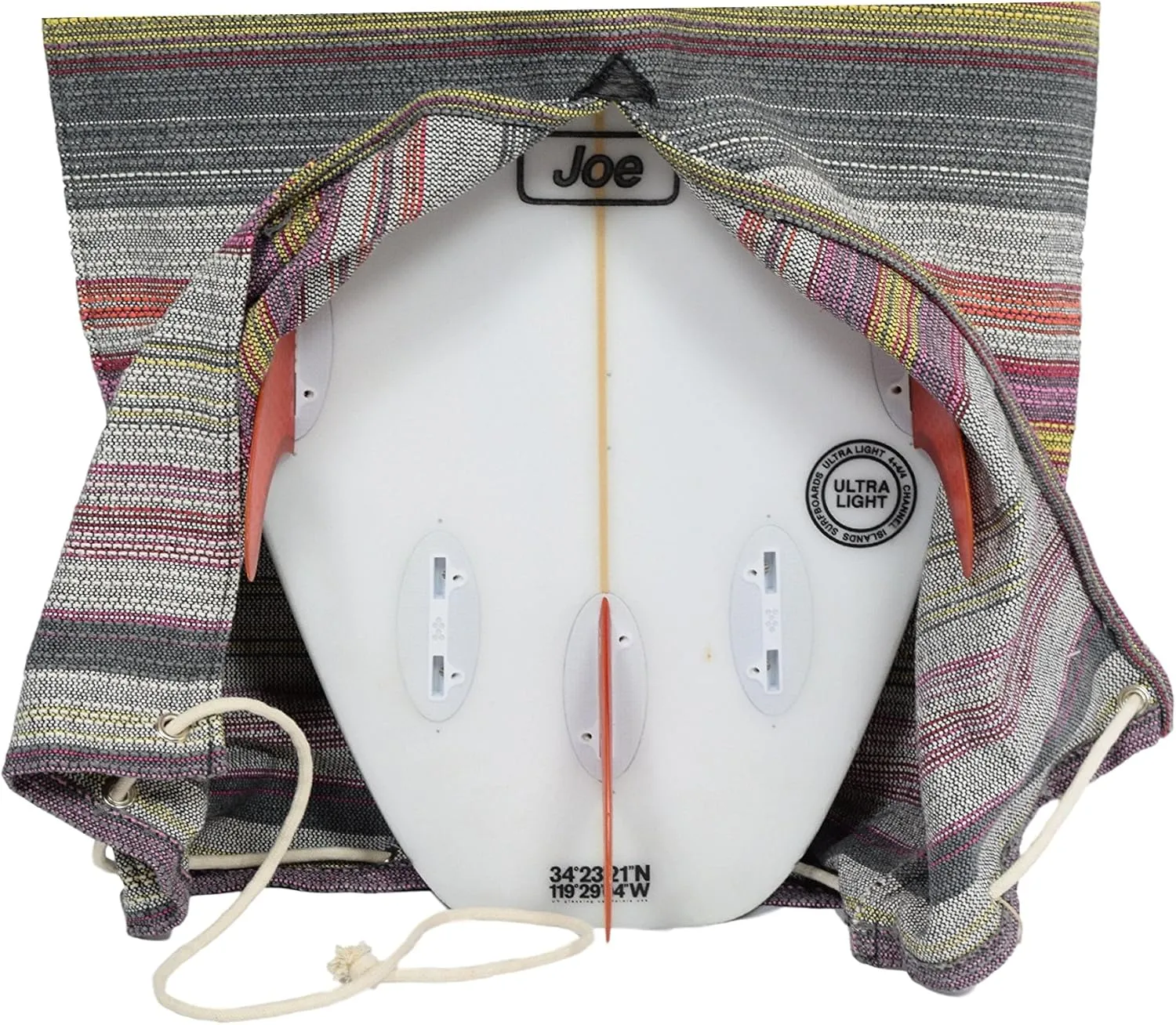 Surfboard Bag/Surfboard Sock/Surf Board Bag Cover Travel Day Bag - Awesome Surf Accessory! (Good for Shortboard or Longboard). Handmade!