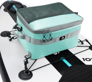 YVLEEN Waterproof Paddle Board Cooler, SUP Cooler Durable PVC Material Paddle Board Deck Bag with Mesh Top Pocket, Adjustable Straps, Super Capacity for Stand-Up Paddleboard and Kayak Accessories